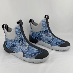 Under Armour Blue Water Camo Shoreman Storm Deck Boots Sz 11